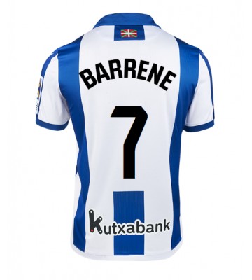 Real Sociedad Ander Barrenetxea #7 Primera Equipación 2024-25 Manga Corta